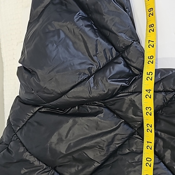 DKNY Jeans Diamond Quilted Hooded Water Resistant Coat Puffer Size XL Black - Picture 12 of 14